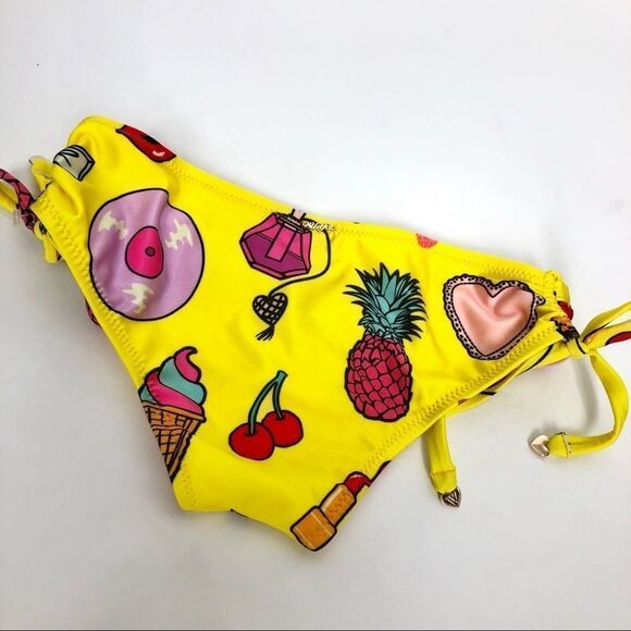 NWT Wildfox Swim Emoji Bikini Bottom CUTE Cherry LP Pineapple Perfume Heart - Picture 3 of 5
